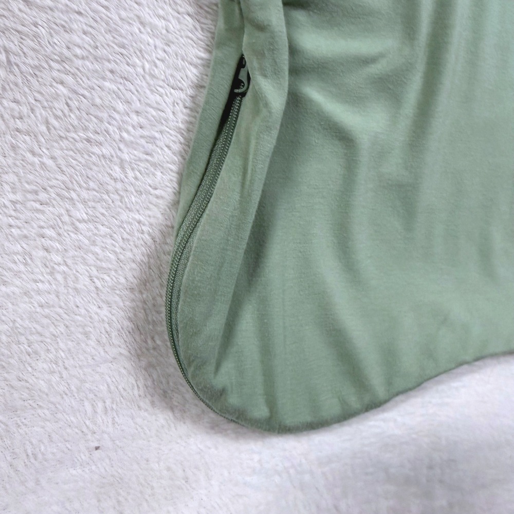 Quince M Sage Green Bamboo Sleep Bag Blanket Zip Up 1.0 TOG 6-8 Month All Season - Picture 4 of 10